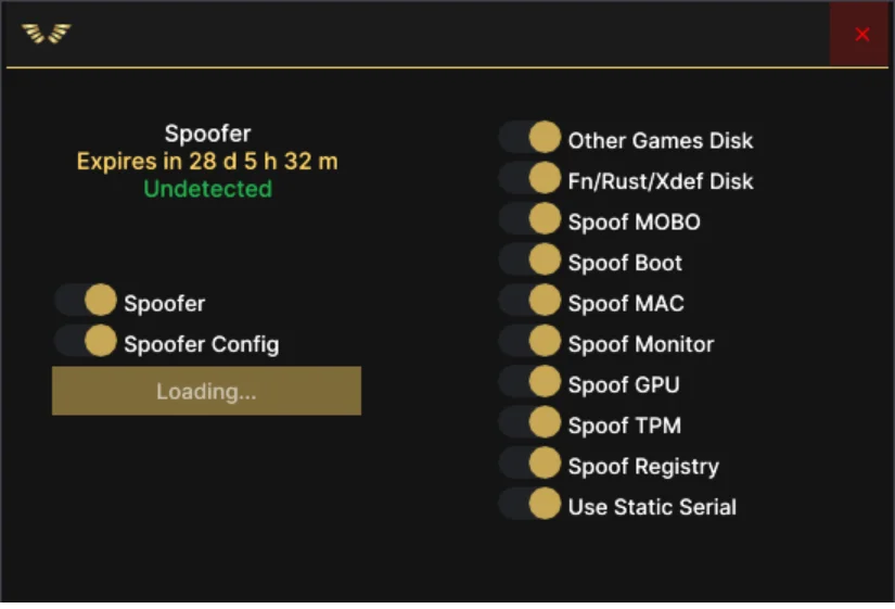 HWID Spoofer And Cleaner 30 Day